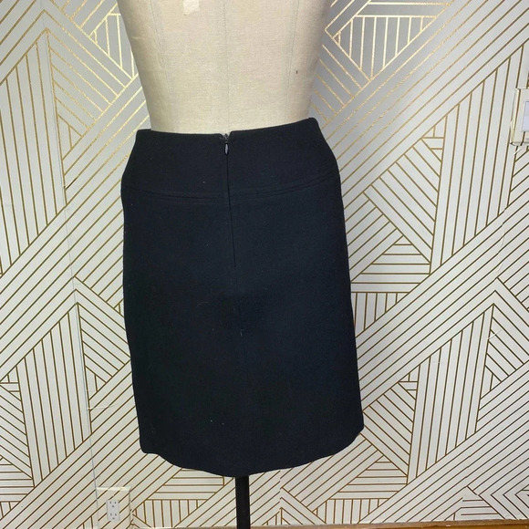 Gerard Darel 100% Wool Classic‎ Black Pencil Skirt Size 36 / US 4 - Picture 6 of 8